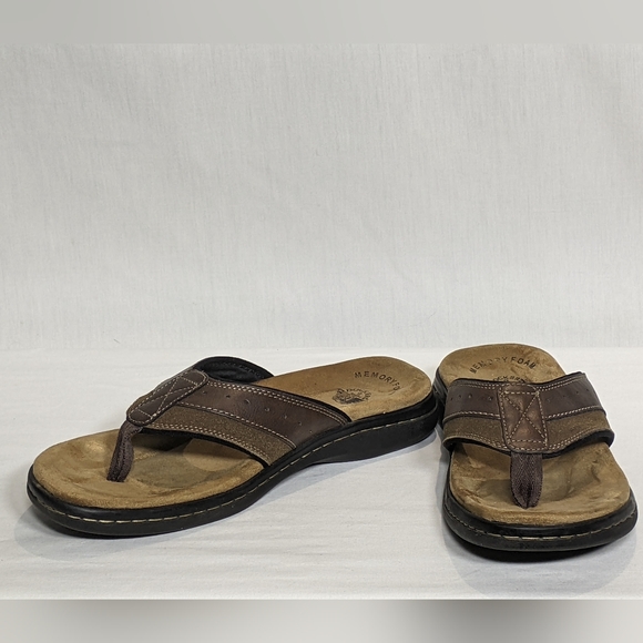 NEW Dockers Mens Laguna Briar Memory Foam Flip Flop Sz 11 - Picture 2 of 4